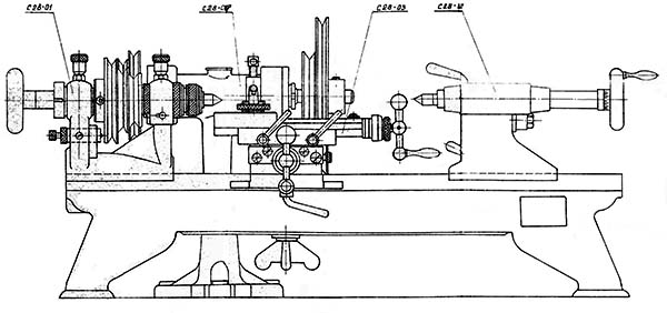 Загальний вигляд токарного верстата С-28 С-28 Загальний вигляд токарного верстата